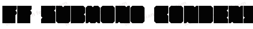 FF SubMono Condensed Dry字体转换
